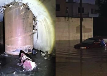 Pluvial Roto Por La Línea 4 - Los Industriales